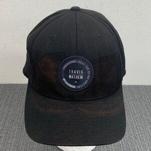 Travis Mathew Sorry for Being Awesome Hat Mens Size L/XL Distressed Flexfit Cap